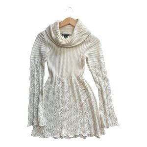Chelsea & Theodore Cream Cowl Neck Sweater